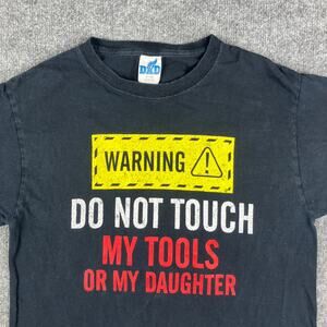 #1 Dad T-Shirt Mens Small Black Funny Graphic Tee Short Sleeve Casual